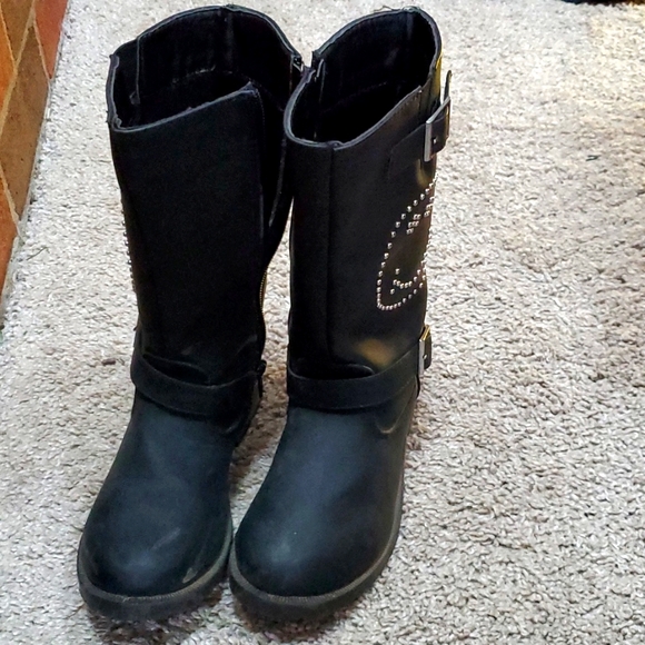 Olivia Miller Girl black boots size 13. - Picture 2 of 5